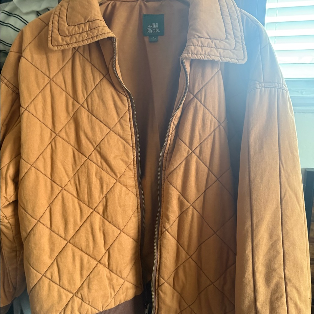 Wild Fable Tan Quilted Jacket